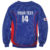 Custom Japan Football Sweatshirt 2026 Come On Samurai Blue - Wonder Print Shop