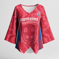 Custom South Korea Football Kimono Sleeve Blouse 2026 Come On Taegeuk Warriors - Wonder Print Shop