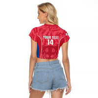 Custom South Korea Football Raglan Cropped T Shirt 2026 Come On Taegeuk Warriors - Wonder Print Shop