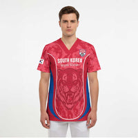 Custom South Korea Football Scrub Top 2026 Come On Taegeuk Warriors - Wonder Print Shop