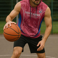 Custom South Korea Football Sleeveless Hoodie 2026 Come On Taegeuk Warriors - Wonder Print Shop