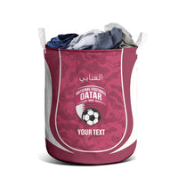 Custom Qatar Football Laundry Basket 2026 Come On The Maroons - Wonder Print Shop