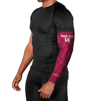Custom Qatar Football Arm Sleeves 2026 Come On The Maroons - Wonder Print Shop