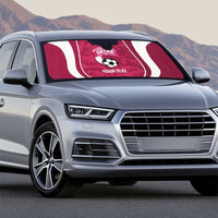 Custom Qatar Football Auto Sun Shade 2026 Come On The Maroons - Wonder Print Shop