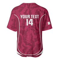 Custom Qatar Football Baseball Jersey 2026 Come On The Maroons - Wonder Print Shop