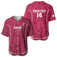 Custom Qatar Football Baseball Jersey 2026 Come On The Maroons - Wonder Print Shop