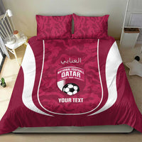 Custom Qatar Football Bedding Set 2026 Come On The Maroons - Wonder Print Shop