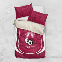 Custom Qatar Football Bedding Set 2026 Come On The Maroons - Wonder Print Shop