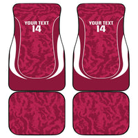 Custom Qatar Football Car Mats 2026 Come On The Maroons - Wonder Print Shop