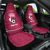 Custom Qatar Football Car Seat Cover 2026 Come On The Maroons - Wonder Print Shop