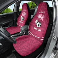 Custom Qatar Football Car Seat Cover 2026 Come On The Maroons - Wonder Print Shop