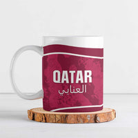 Custom Qatar Football Ceramic Mug 2026 Come On The Maroons - Wonder Print Shop