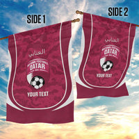 Custom Qatar Football Garden Flag 2026 Come On The Maroons - Wonder Print Shop