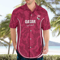 Custom Qatar Football Hawaiian Shirt 2026 Come On The Maroons - Wonder Print Shop