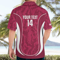 Custom Qatar Football Hawaiian Shirt 2026 Come On The Maroons - Wonder Print Shop
