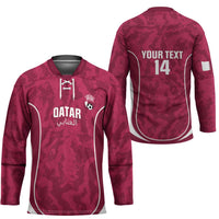 Custom Qatar Football Hockey Jersey 2026 Come On The Maroons - Wonder Print Shop