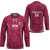 Custom Qatar Football Hockey Jersey 2026 Come On The Maroons - Wonder Print Shop