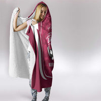 Custom Qatar Football Hooded Blanket 2026 Come On The Maroons - Wonder Print Shop