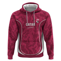 Custom Qatar Football Hoodie 2026 Come On The Maroons - Wonder Print Shop