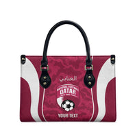 Custom Qatar Football Leather Bag 2026 Come On The Maroons - Wonder Print Shop