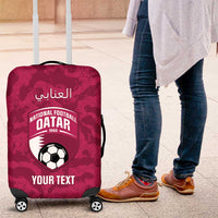 Custom Qatar Football Luggage Cover 2026 Come On The Maroons - Wonder Print Shop