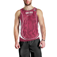 Custom Qatar Football Men Tank Top 2026 Come On The Maroons - Wonder Print Shop