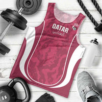 Custom Qatar Football Men Tank Top 2026 Come On The Maroons - Wonder Print Shop