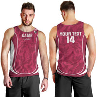 Custom Qatar Football Men Tank Top 2026 Come On The Maroons - Wonder Print Shop
