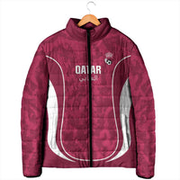 Custom Qatar Football Padded Jacket 2026 Come On The Maroons - Wonder Print Shop