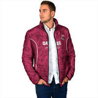 Custom Qatar Football Padded Jacket 2026 Come On The Maroons - Wonder Print Shop
