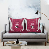 Custom Qatar Football Pillow Cover 2026 Come On The Maroons - Wonder Print Shop