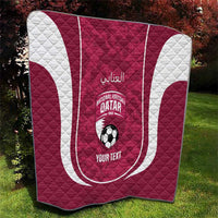 Custom Qatar Football Quilt 2026 Come On The Maroons - Wonder Print Shop