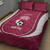 Custom Qatar Football Quilt Bed Set 2026 Come On The Maroons - Wonder Print Shop