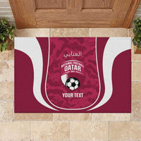 Custom Qatar Football Rubber Doormat 2026 Come On The Maroons - Wonder Print Shop