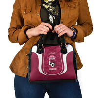 Custom Qatar Football Shoulder Handbag 2026 Come On The Maroons - Wonder Print Shop