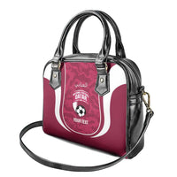 Custom Qatar Football Shoulder Handbag 2026 Come On The Maroons - Wonder Print Shop
