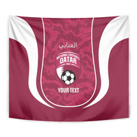 Custom Qatar Football Tapestry 2026 Come On The Maroons - Wonder Print Shop