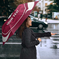 Custom Qatar Football Umbrella 2026 Come On The Maroons - Wonder Print Shop