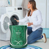 Custom Saudi Arabia Football Laundry Basket 2026 Come On Arabian Falcons - Wonder Print Shop