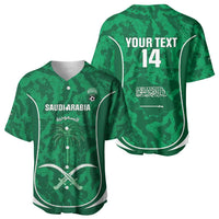 Custom Saudi Arabia Football Baseball Jersey 2026 Come On Arabian Falcons - Wonder Print Shop