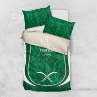 Custom Saudi Arabia Football Bedding Set 2026 Come On Arabian Falcons - Wonder Print Shop