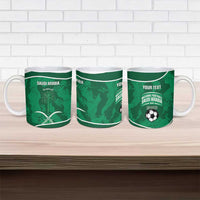 Custom Saudi Arabia Football Ceramic Mug 2026 Come On Arabian Falcons - Wonder Print Shop