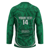 Custom Saudi Arabia Football Hockey Jersey 2026 Come On Arabian Falcons - Wonder Print Shop