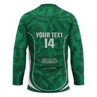 Custom Saudi Arabia Football Hockey Jersey 2026 Come On Arabian Falcons - Wonder Print Shop