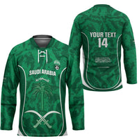 Custom Saudi Arabia Football Hockey Jersey 2026 Come On Arabian Falcons - Wonder Print Shop