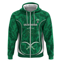 Custom Saudi Arabia Football Hoodie 2026 Come On Arabian Falcons - Wonder Print Shop