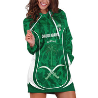 Custom Saudi Arabia Football Hoodie Dress 2026 Come On Arabian Falcons - Wonder Print Shop