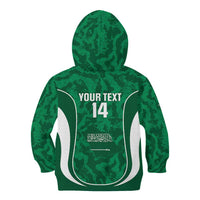 Custom Saudi Arabia Football Kid Hoodie 2026 Come On Arabian Falcons - Wonder Print Shop