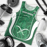 Custom Saudi Arabia Football Men Tank Top 2026 Come On Arabian Falcons - Wonder Print Shop