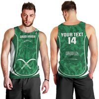 Custom Saudi Arabia Football Men Tank Top 2026 Come On Arabian Falcons - Wonder Print Shop